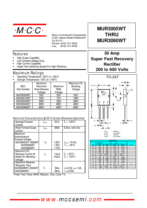 MUR3010WT