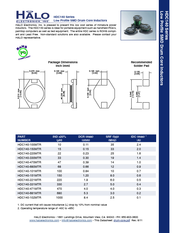 HDC205-101MTR