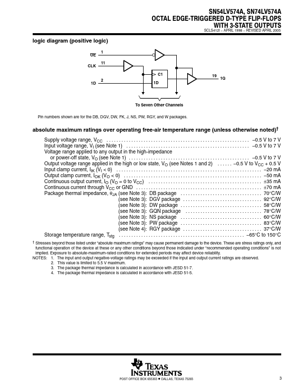 SN74LV574A