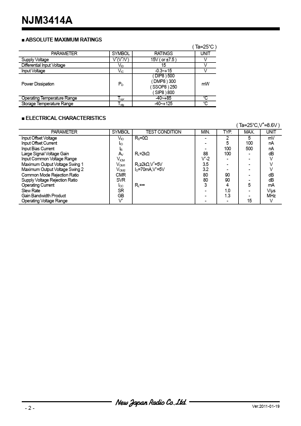 NJM3414AL