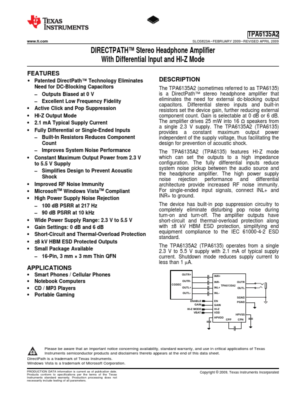 TPA6135A2