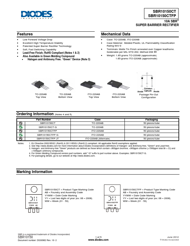 SBR10150CTFP