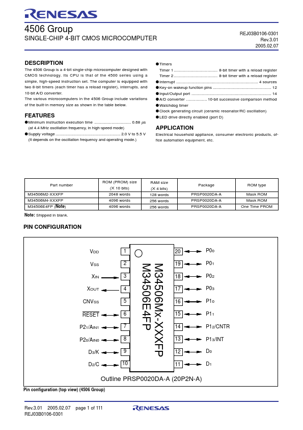 M34506M4-XXXFP