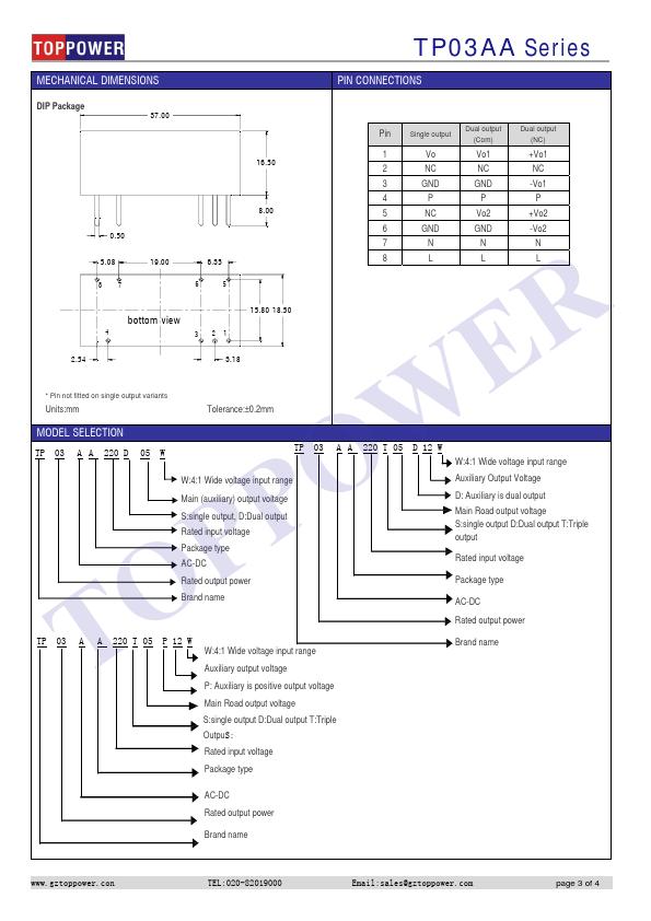 TP03AA220D15W