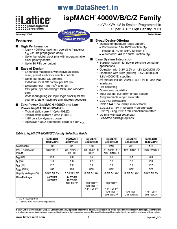 LC4384C-5TN176C