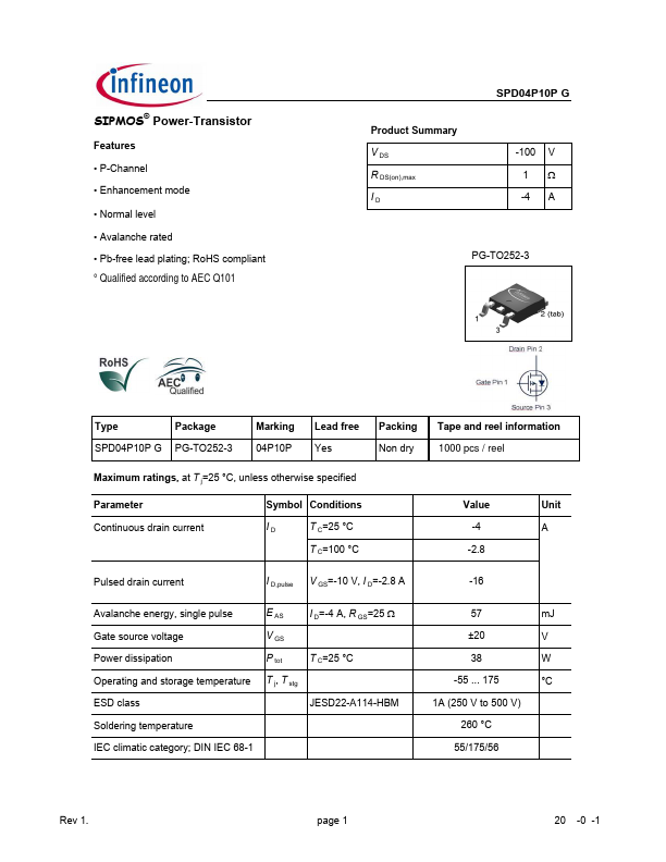 SPD04P10PG