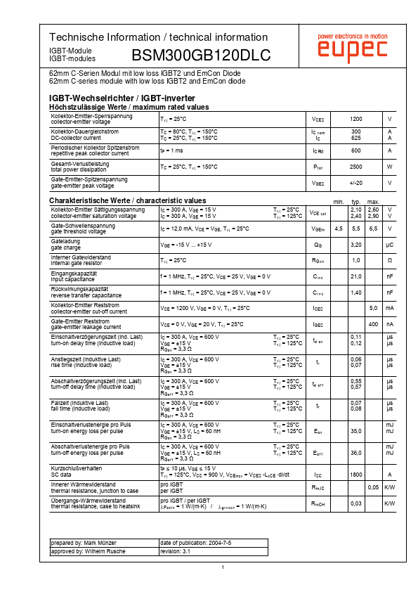 BSM300GB120DLC