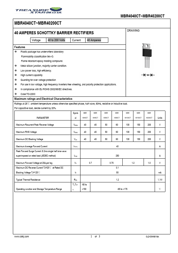 MBR40150CT