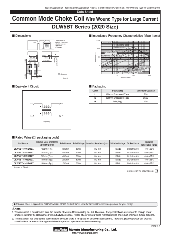 DLW5BTN102SQ2