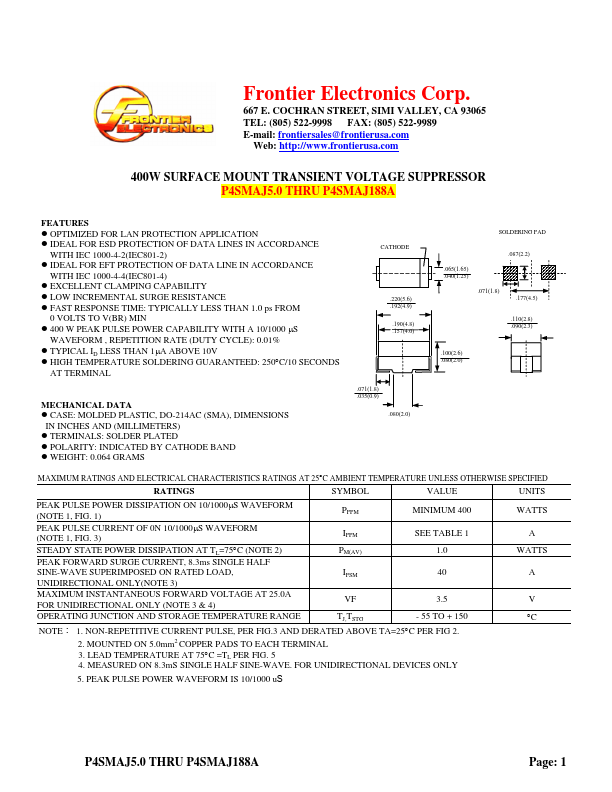 P4SMAJ7.0A