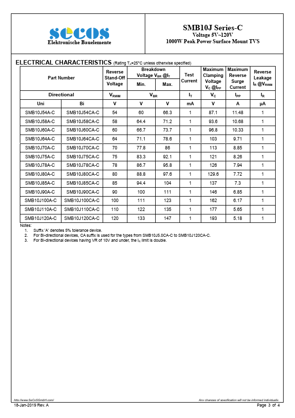 SMB10J9.0A-C