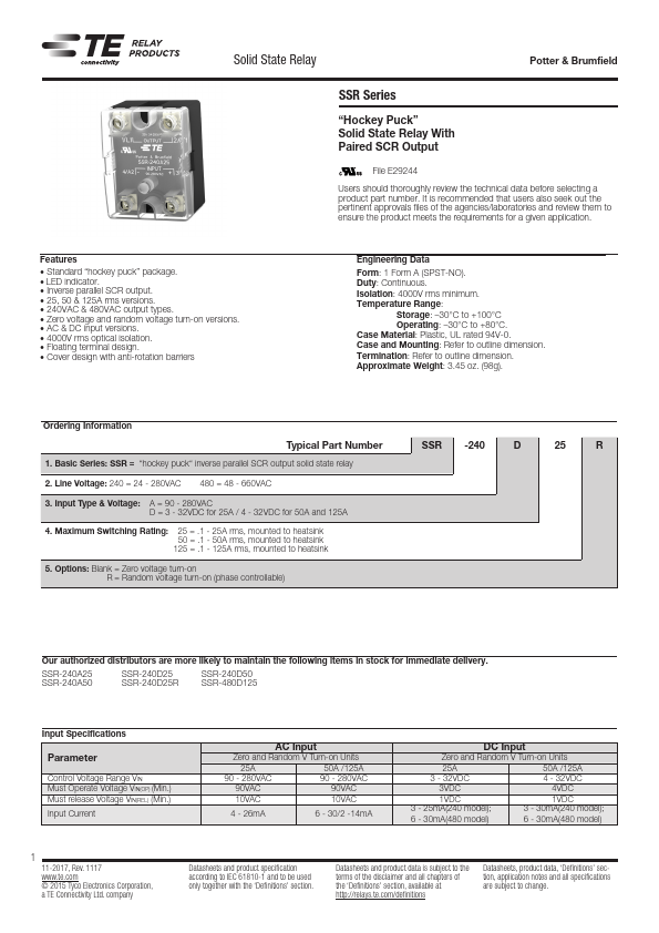 SSR-240A25