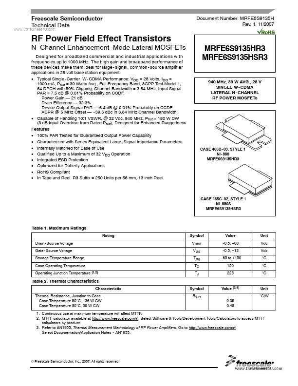 MRFE6S9135HR3