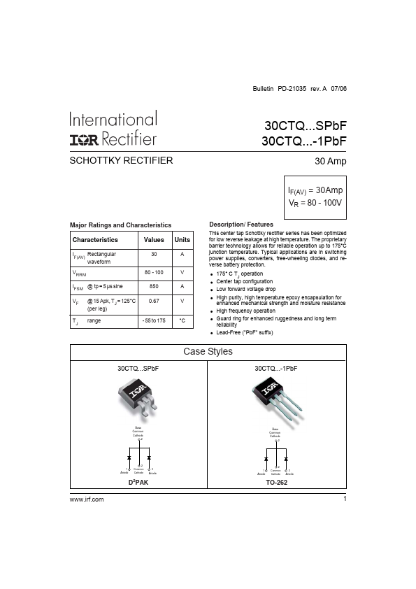 30CTQ100SPbF