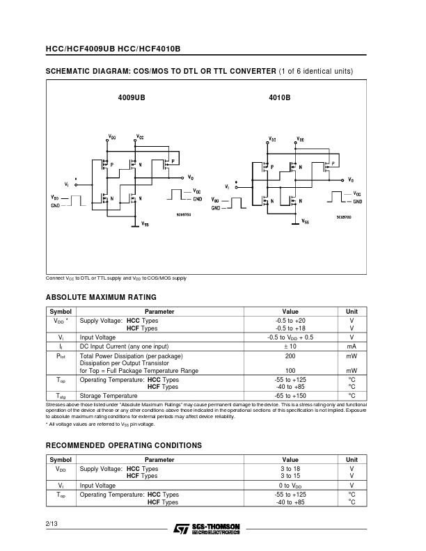 HCF4010B