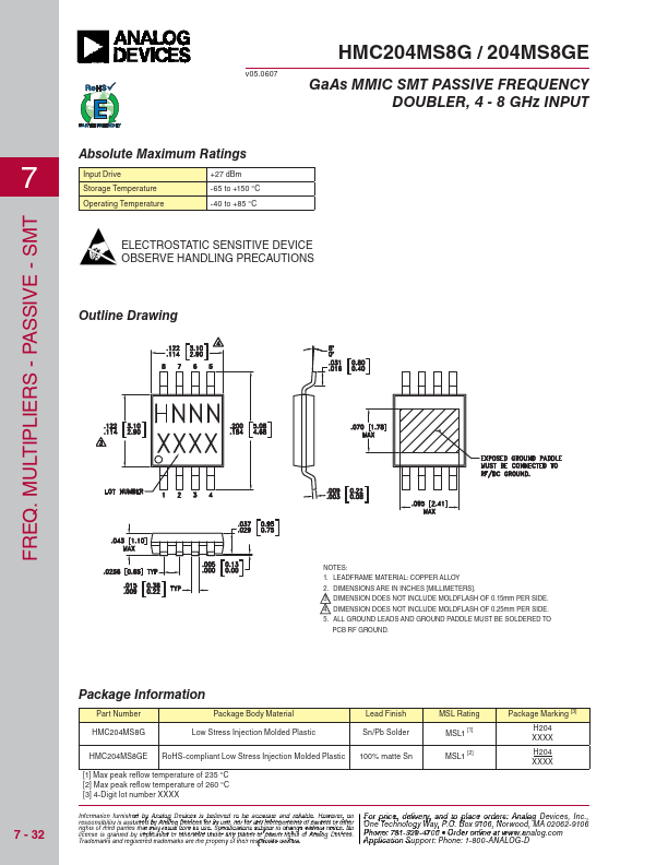 HMC204MS8GE