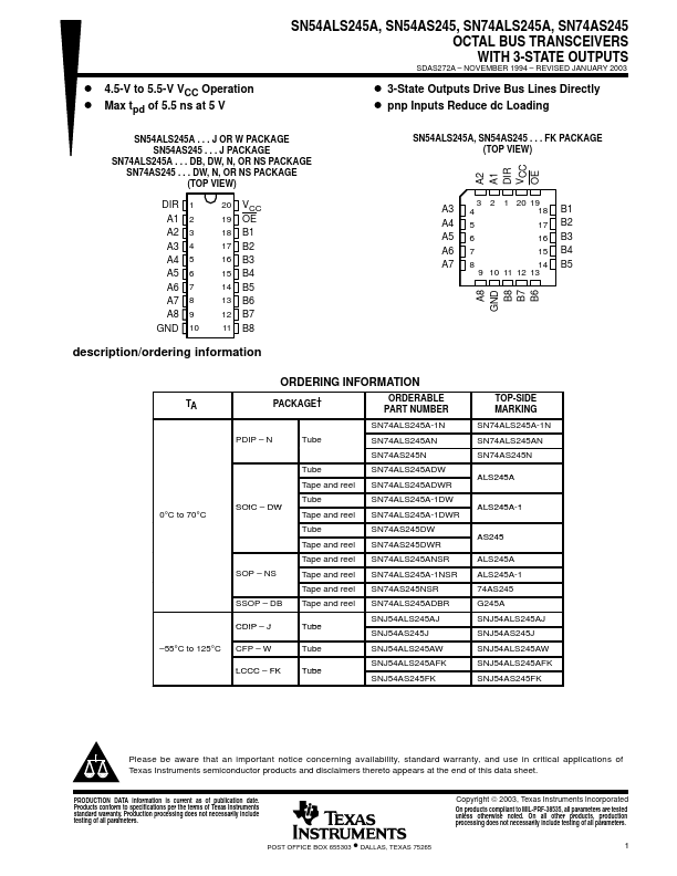 SN74ALS245A