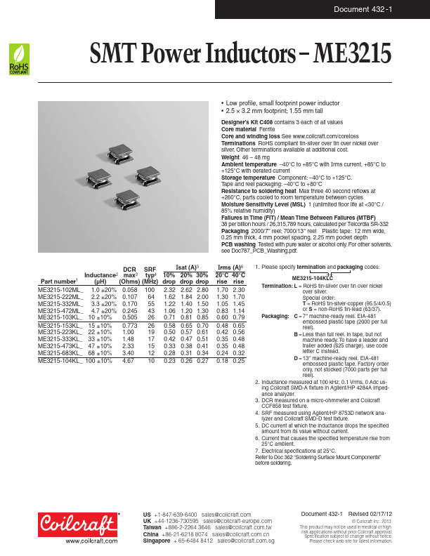 ME3215-102MLC