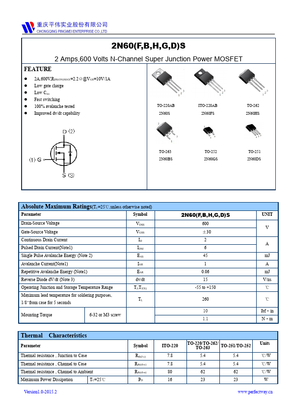 2N60BS