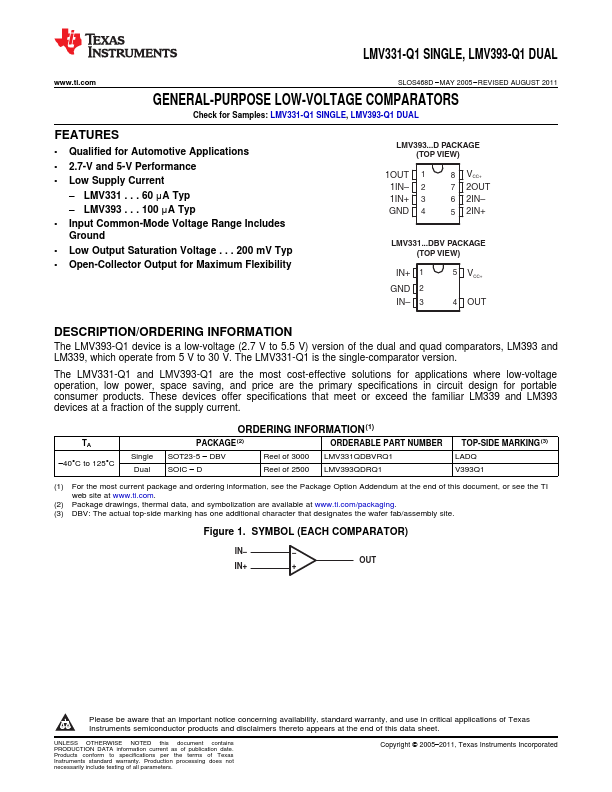 LMV393-Q1