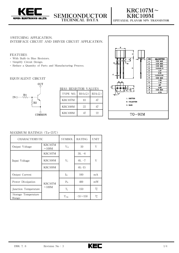 KRC109M