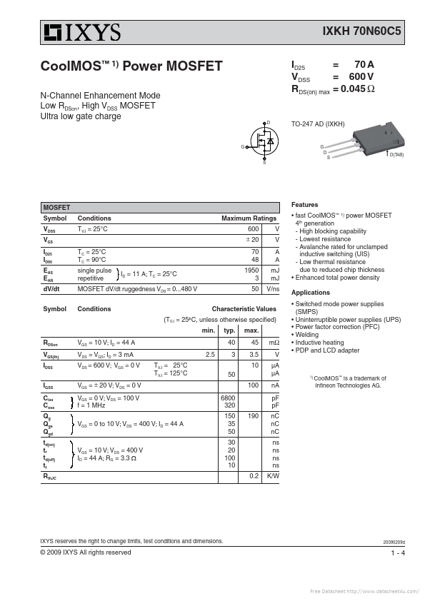 IXKH70N60C5