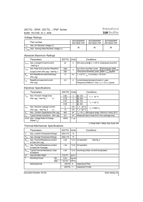 20CTQ040-1PbF