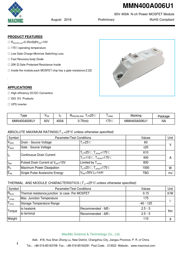 MMN400A006U1