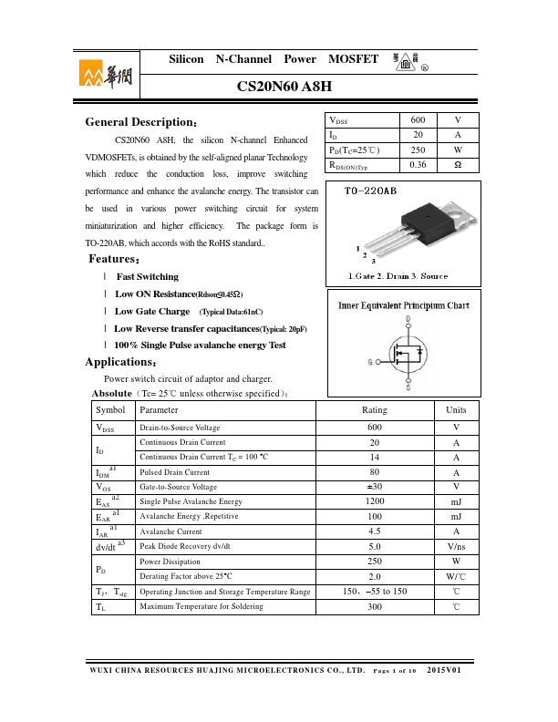 CS20N60A8H