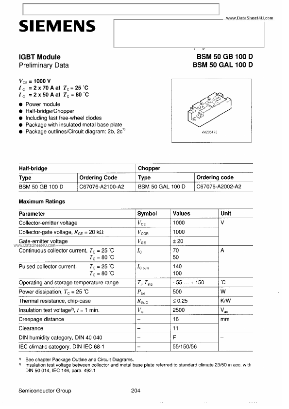 BSM50GAL100D