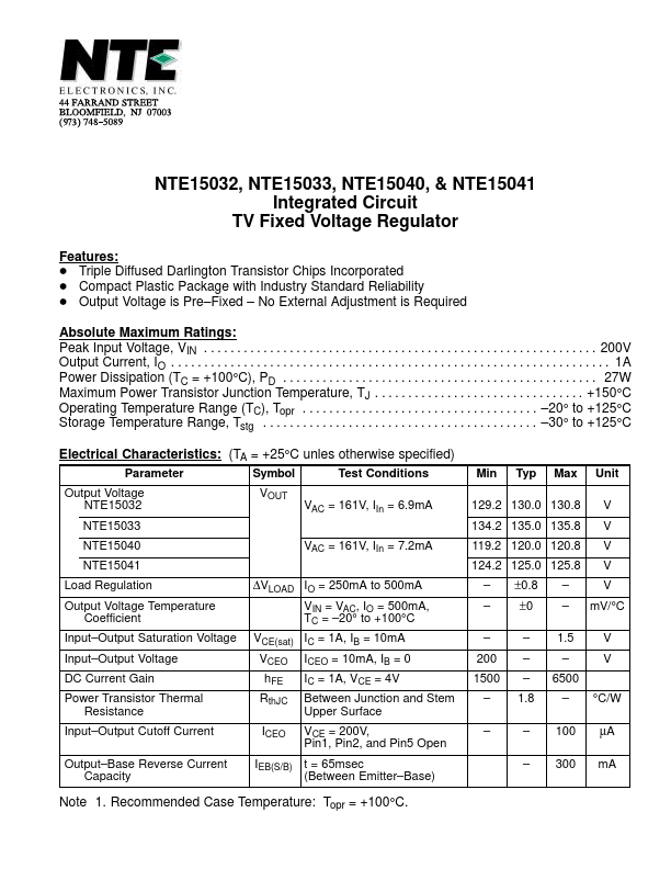 NTE15040