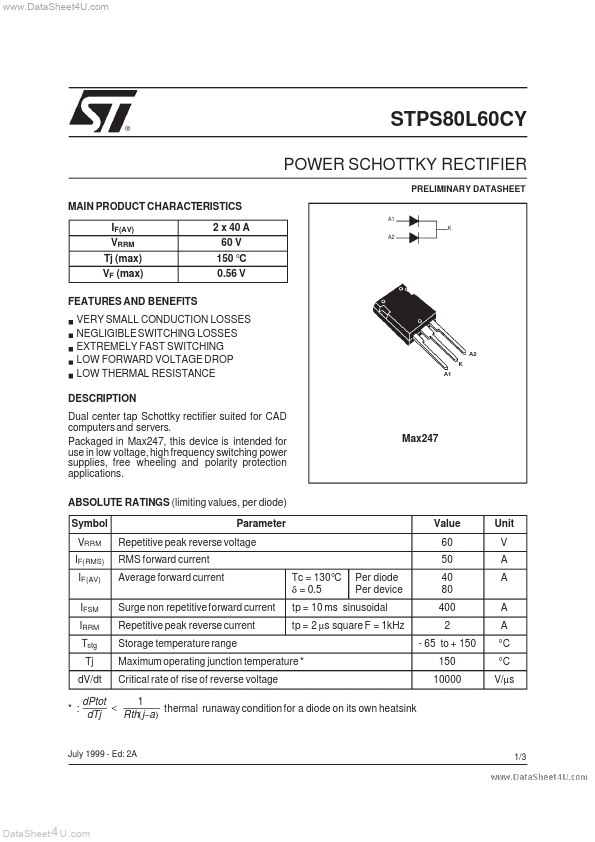 STPS80L60CY