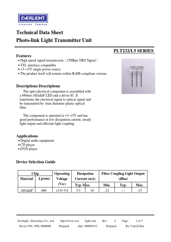 PLT232-L5-S8