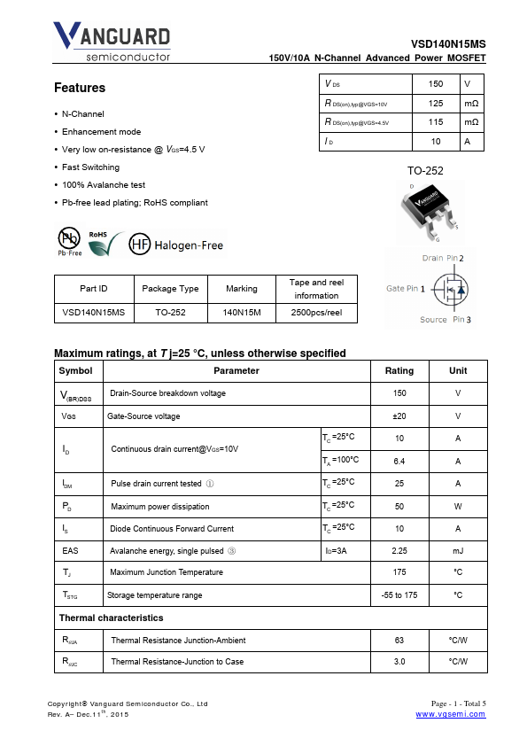 VSD140N15MS