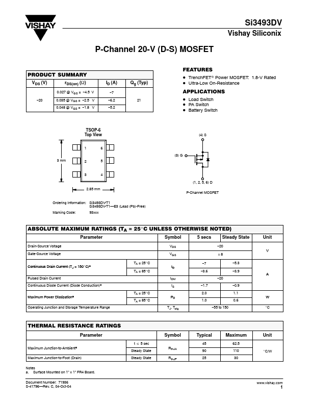 SI3493DV