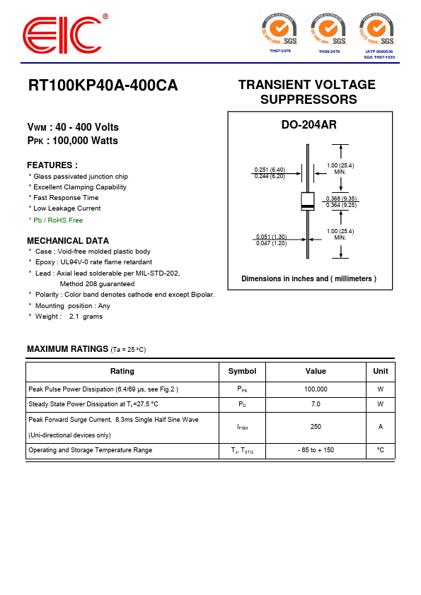 RT100KP40A