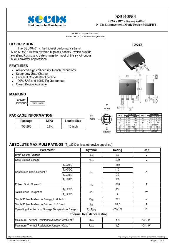 SSU40N01