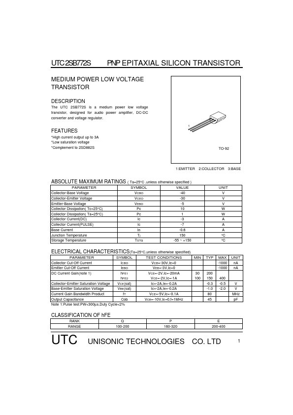 UTC2SB772S