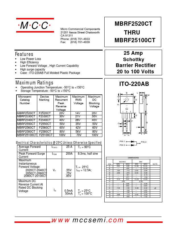 MBRF2540CT