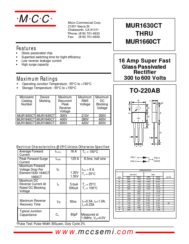 MUR1660CT