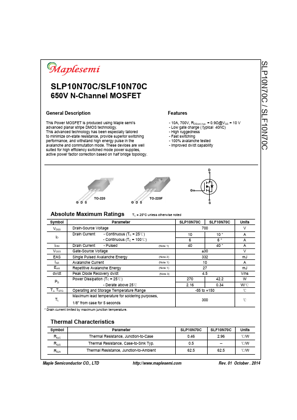 SLF10N70C