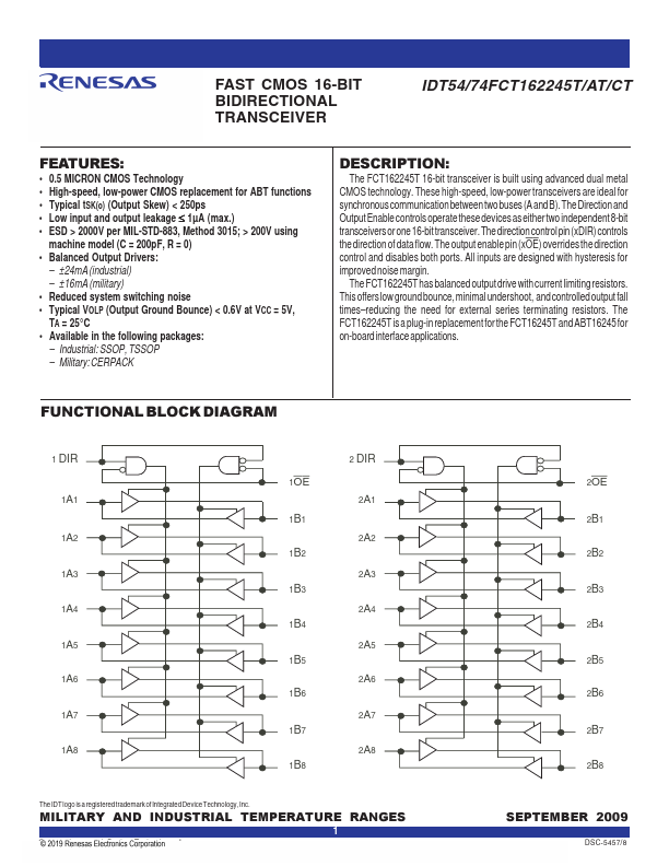 IDT54FCT162245CT