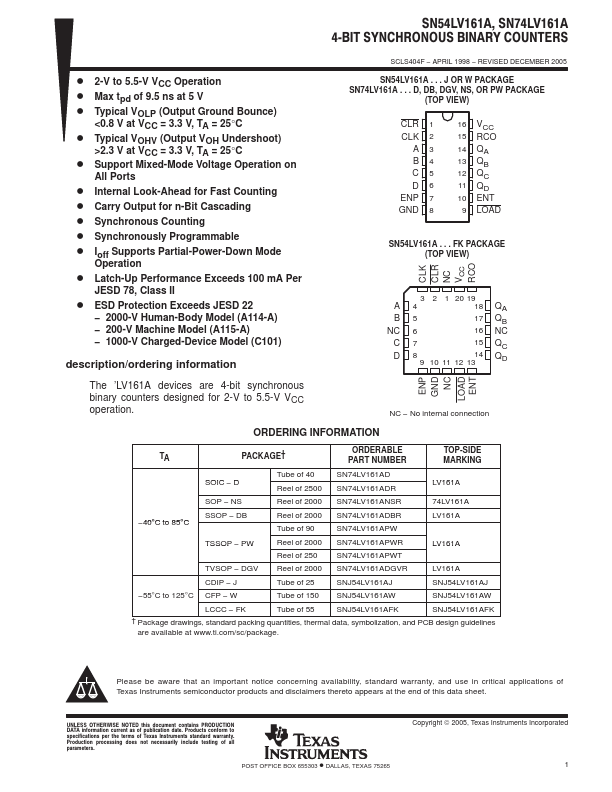 SN74LV161A