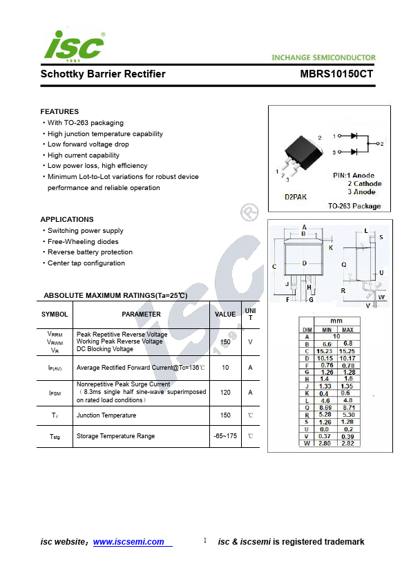 MBRS10150CT