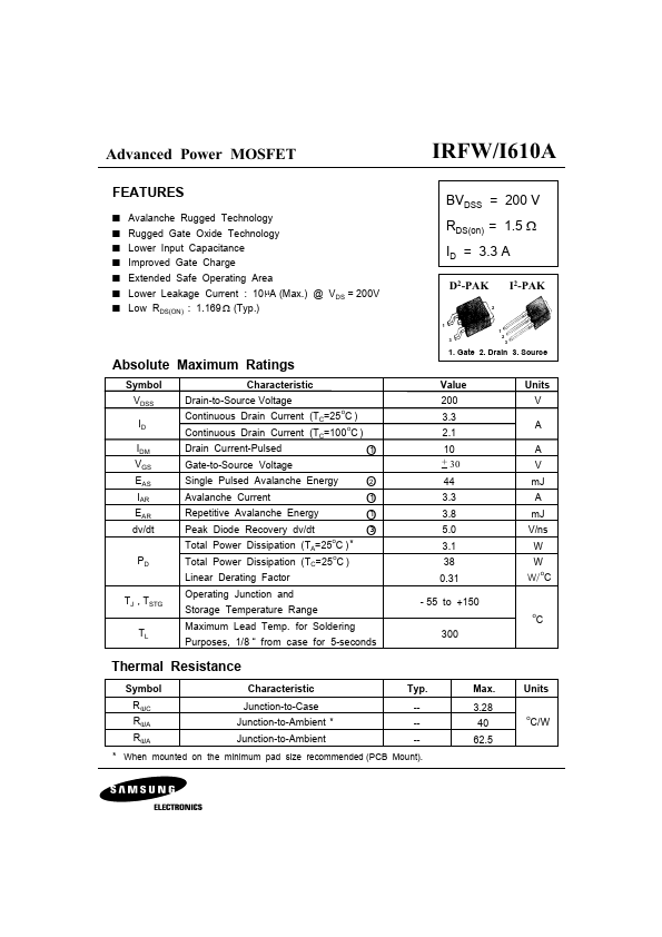 IRFW610A