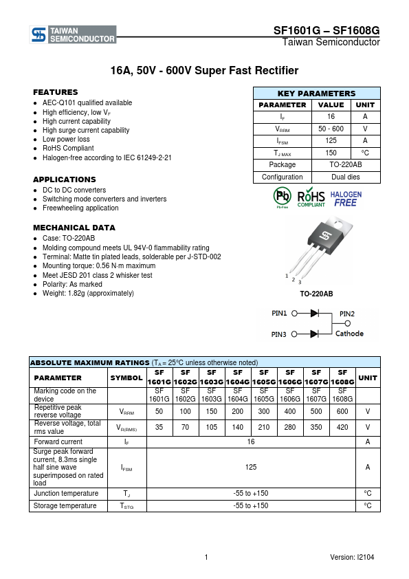 SF1605G