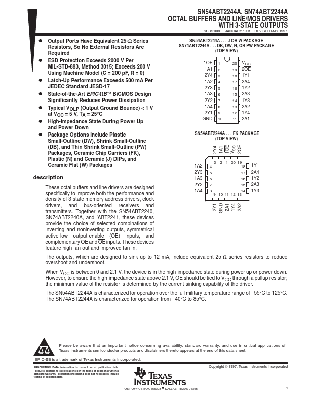 SN54ABT2244A