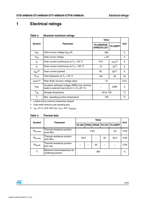 STP19NM65N