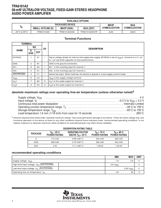 TPA6101A2