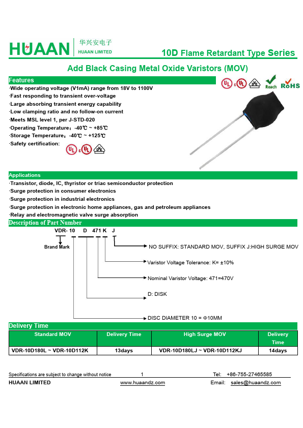 VDR-10D220K